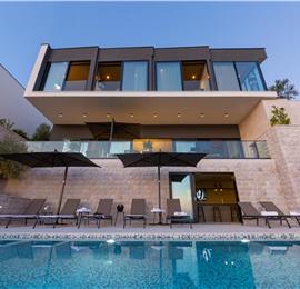 Luxury 5-Bedroom Sea-View Villa with Heated Infinity Pool in Orasac near Dubrovnik – Sleeps 10